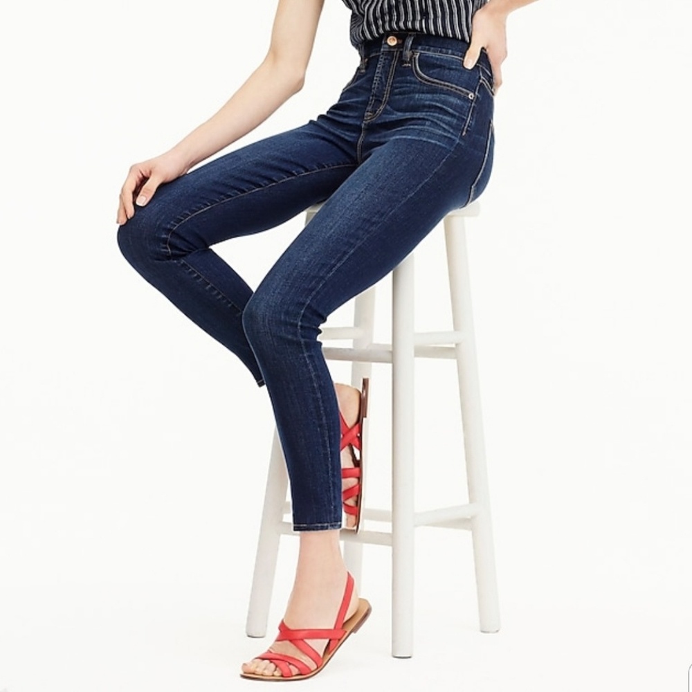 J. Crew 9" High Rise Toothpick Jeans w/ Tencel